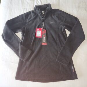 BNWT Helly-Hansen Women's Daybreaker 1/2 Zip Fleece Pullover Jacket Black